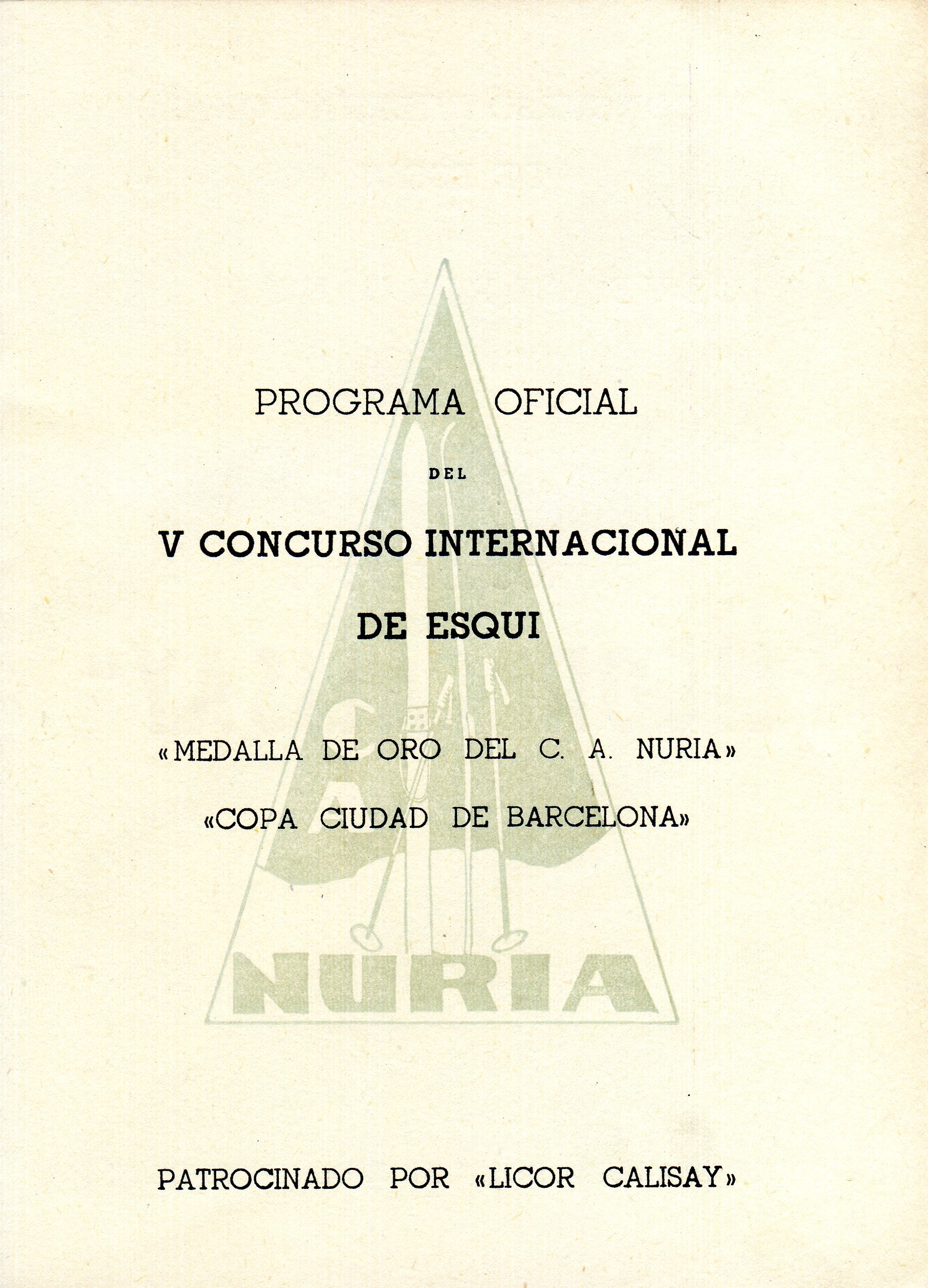 V Concurso Internacional del Club Alpino Núria : 24 - 31 Marzo 1954 - Miniatura 3